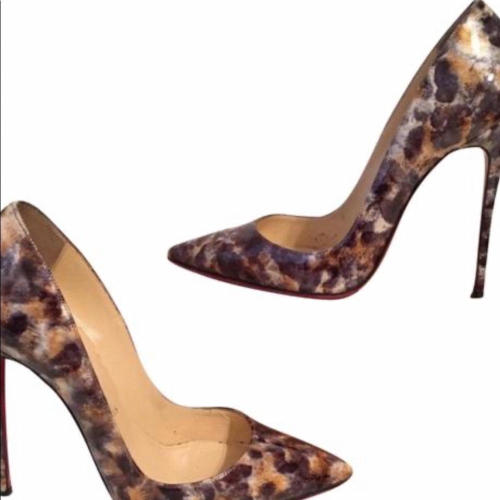 Christian Louboutin multi color So Kate Vernis Mouchete pumps